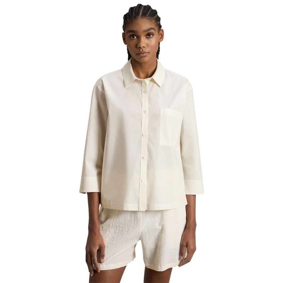 Camicia in popeline di puro cotone da donna Woolrich | CFWWSI02078887